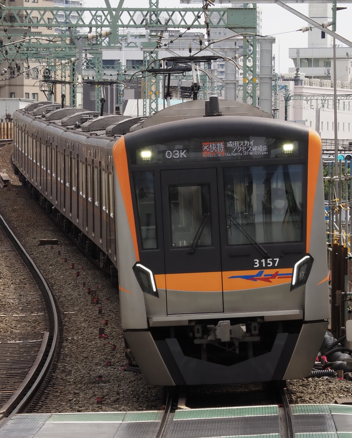 京成電鉄 宗吾車両基地 3100形 3157f