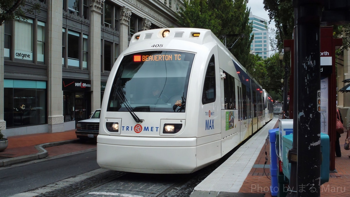 TriMet Tri-County Metropolitan Transportation District of Oregon Light Rail (MAX) Type 4 (Siemens S70) 405