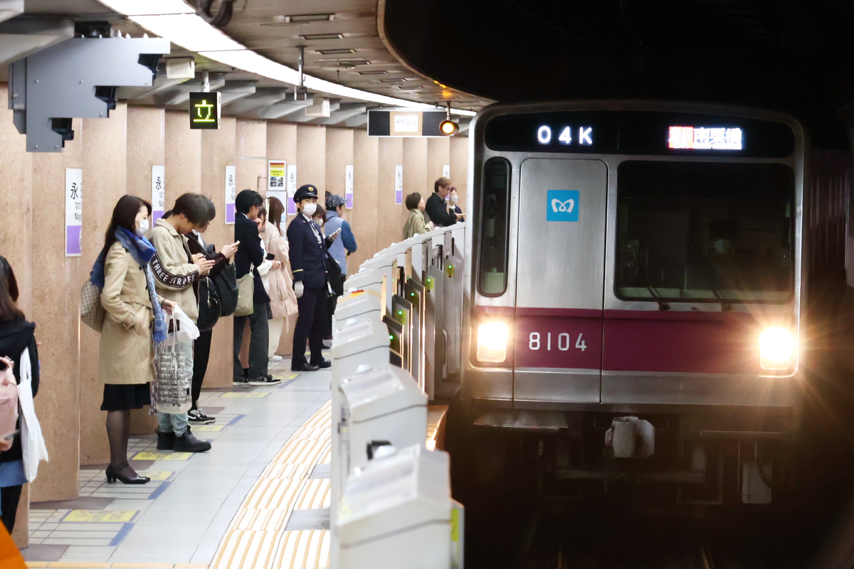 東京メトロ 鷺沼検車区 8000系 8104F