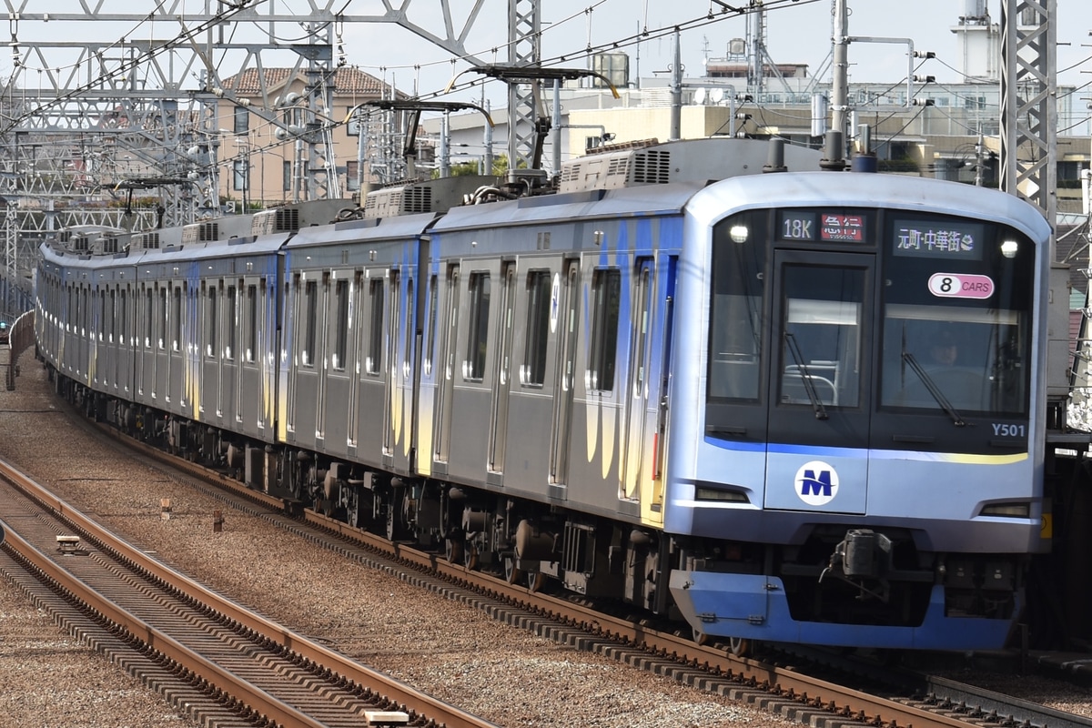 横浜高速鉄道 元住吉検車区 Y500系 Y511F