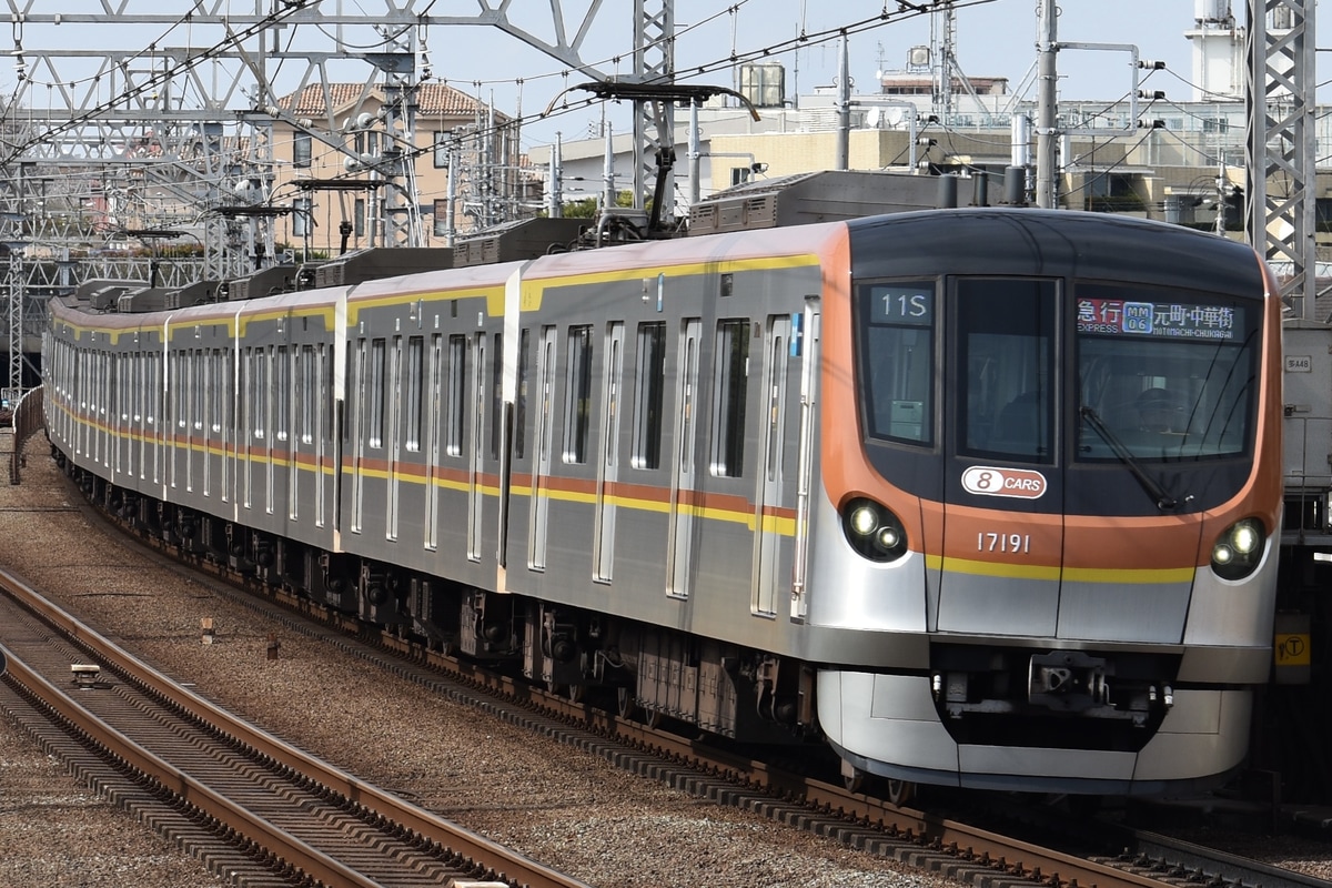 東京メトロ 和光検車区 17000系 17191F