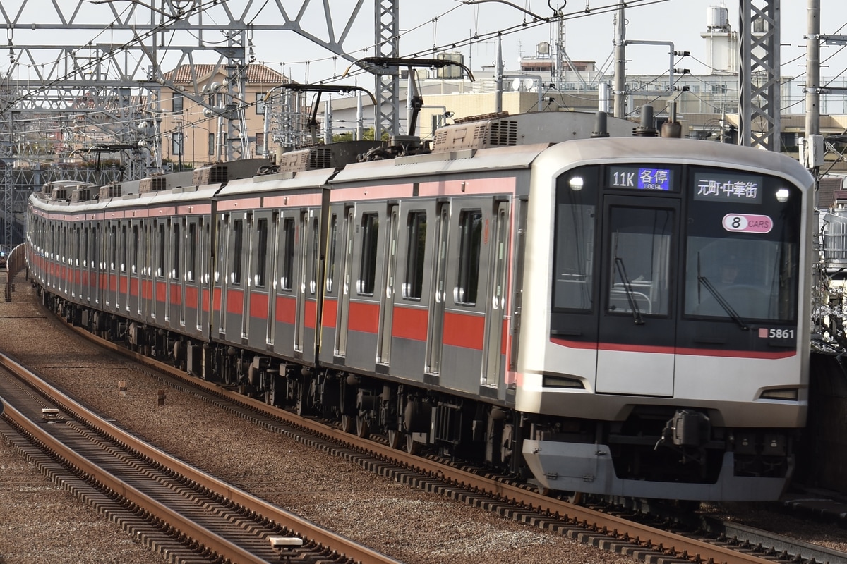 東急電鉄 元住吉検車区 5050系 5161F