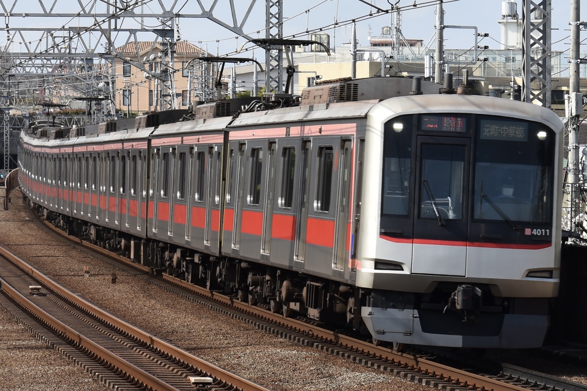 東急電鉄 元住吉検車区 5050系 4111F