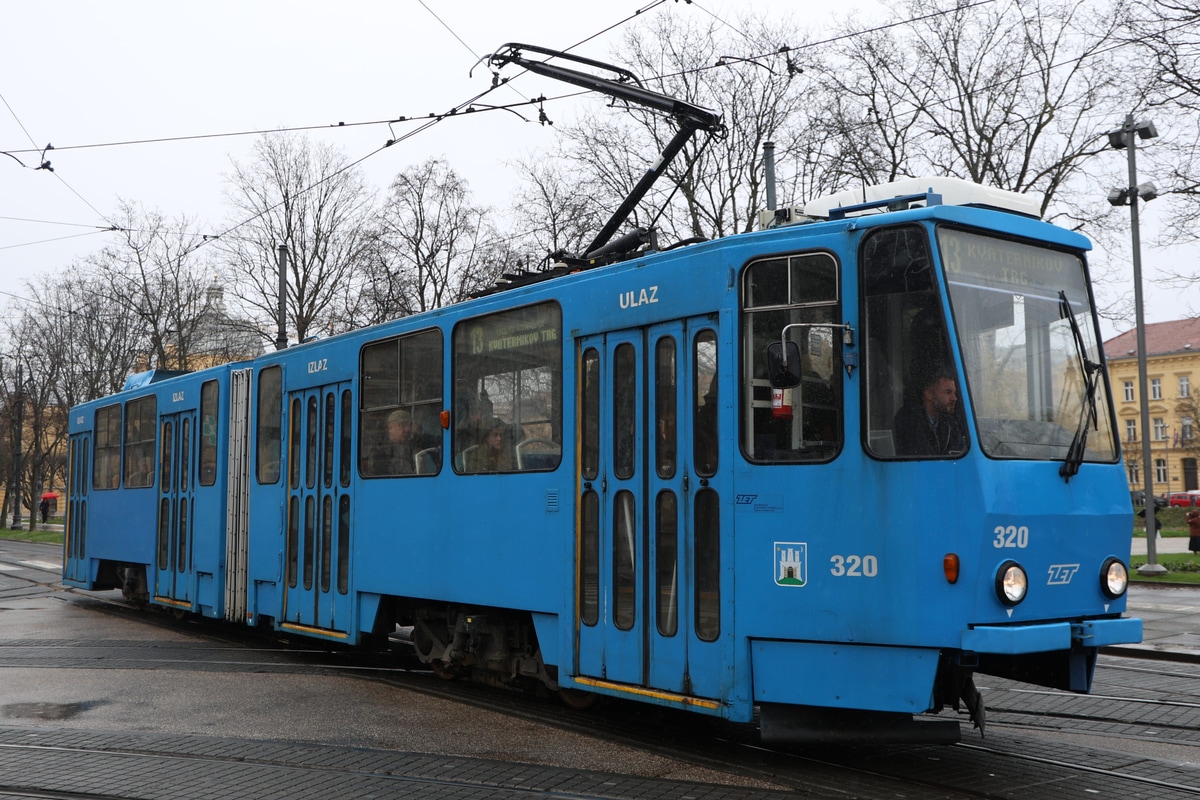 Zagreb tramway network  KT4YU 320
