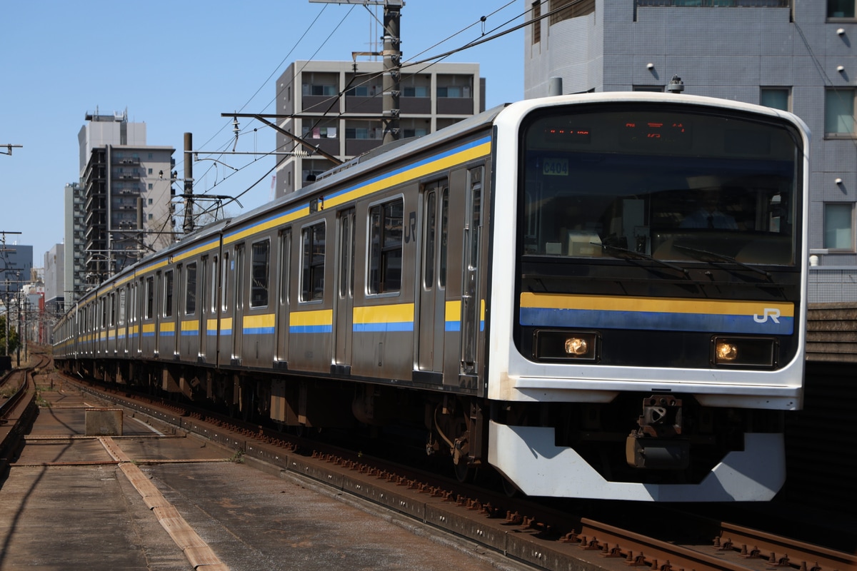 JR東日本 幕張車両センター 209系 マリC404編成