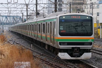 JR東日本E231系U37編成を藤沢駅で撮影した画像