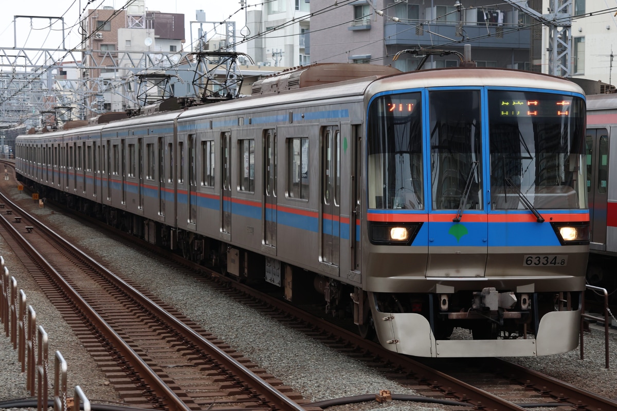 東京都交通局 志村検車場 6300形 6334F