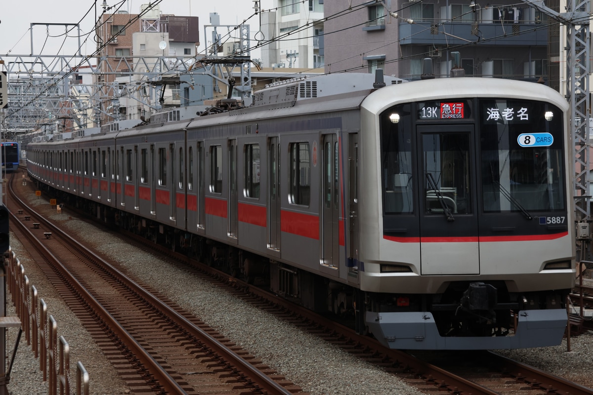 東急電鉄 元住吉検車区 5080系 5187F