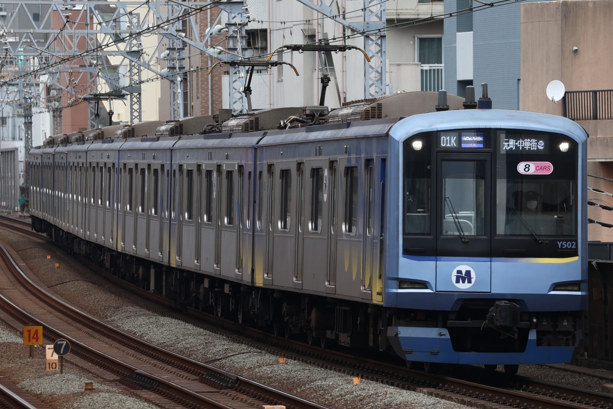 横浜高速鉄道 元住吉検車区 Y500系 Y512F
