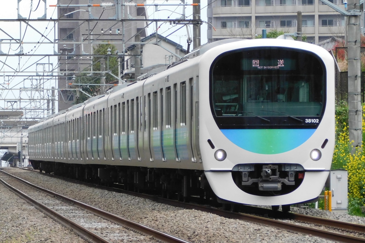 西武鉄道 武蔵丘車両基地 30000系 38102F