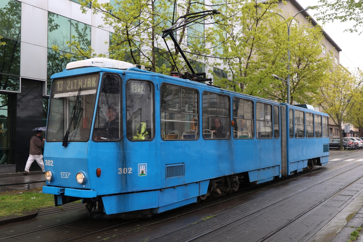 Zagreb tramway network  KT4YU 302