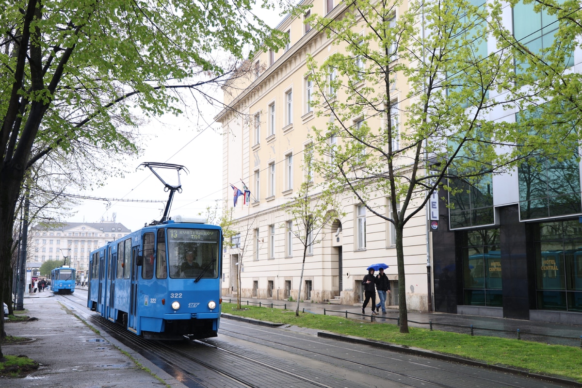 Zagreb tramway network  KT4YU 322