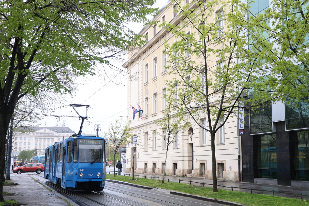 Zagreb tramway network  KT4YU 341