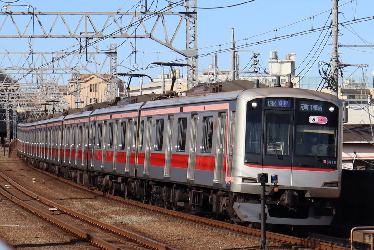 東急電鉄 元住吉検車区 5050系 5158F