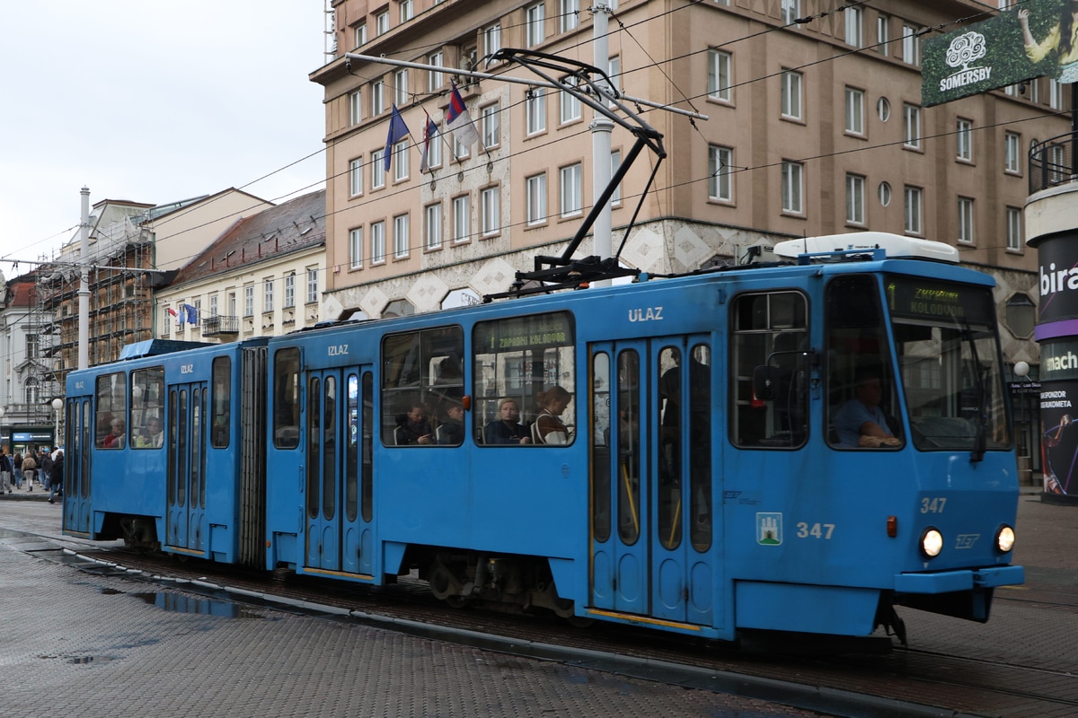 Zagreb tramway network  KT4YU 347