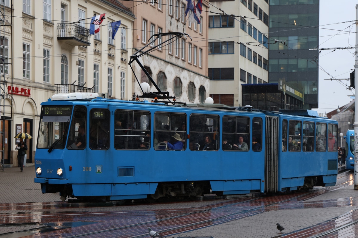Zagreb tramway network  KT4YU 306