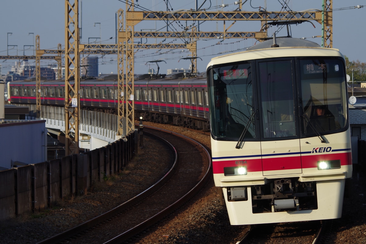 京王電鉄 高幡不動検車区 8000系 8704編成