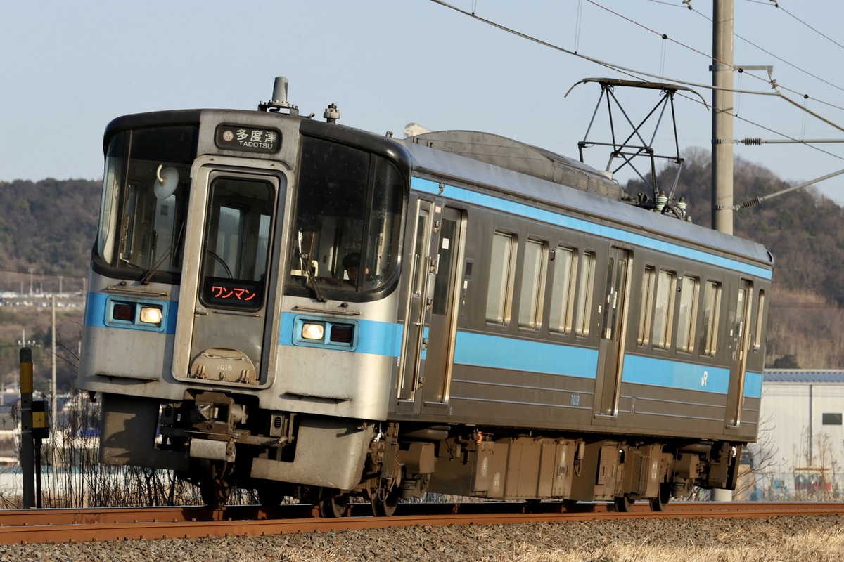 JR四国 松山運転所 7000系 7019