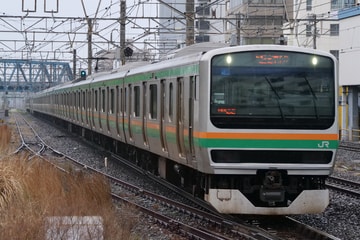 JR東日本E231系U69編成を藤沢駅で撮影した画像