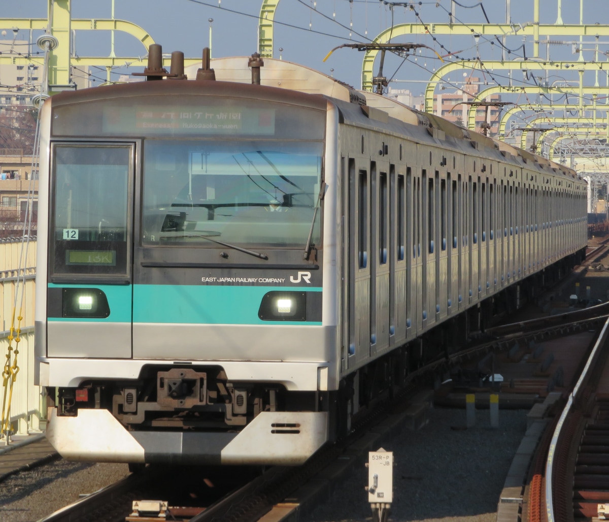 JR東日本 松戸車両センター本区 E233系 マト12編成