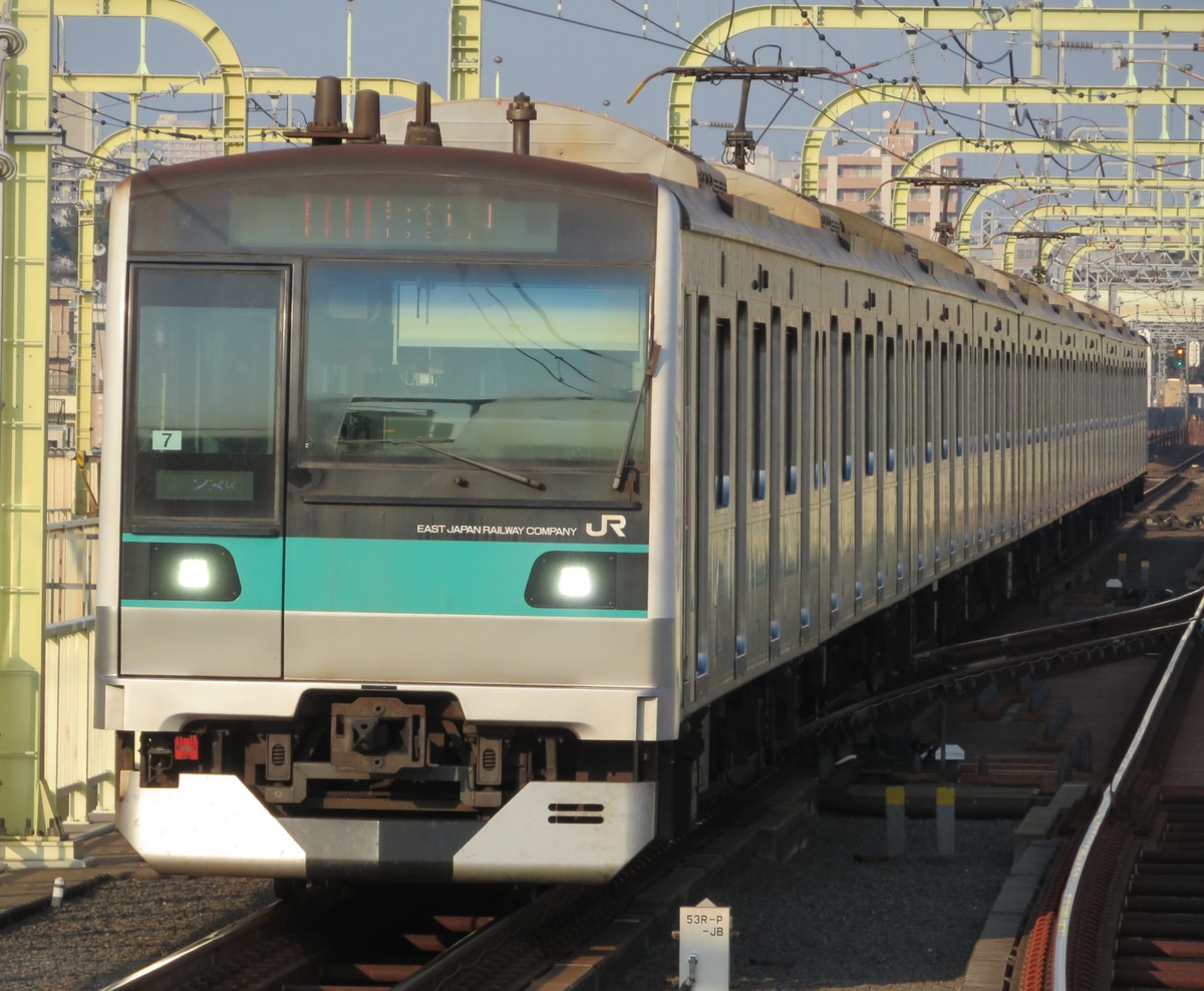 JR東日本 松戸車両センター本区 E233系 マト7編成