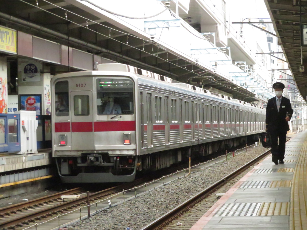 東武鉄道 森林公園検修区 9000系 9107F