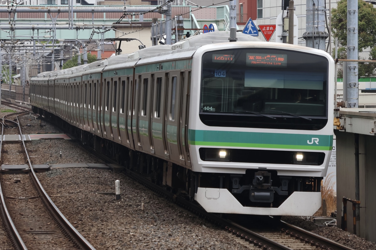 JR東日本 松戸車両センター本区 E231系 マト104編成