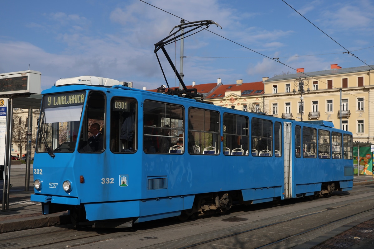 Zagreb tramway network  KT4YU 332