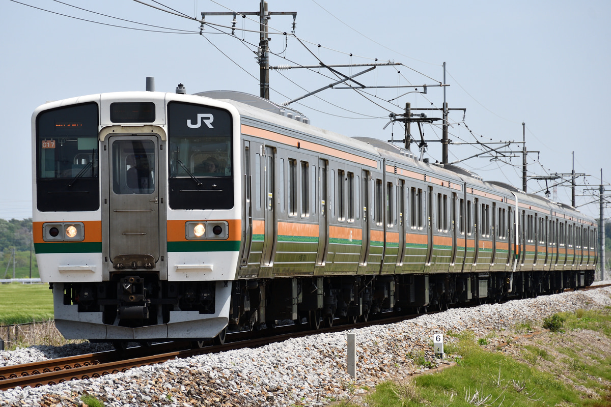JR東日本 高崎車両センター 211系 タカC17編成