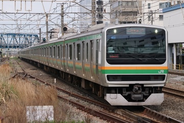 JR東日本E231系U105編成を藤沢駅で撮影した画像