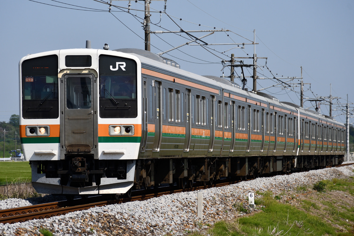JR東日本 高崎車両センター 211系 タカC13編成