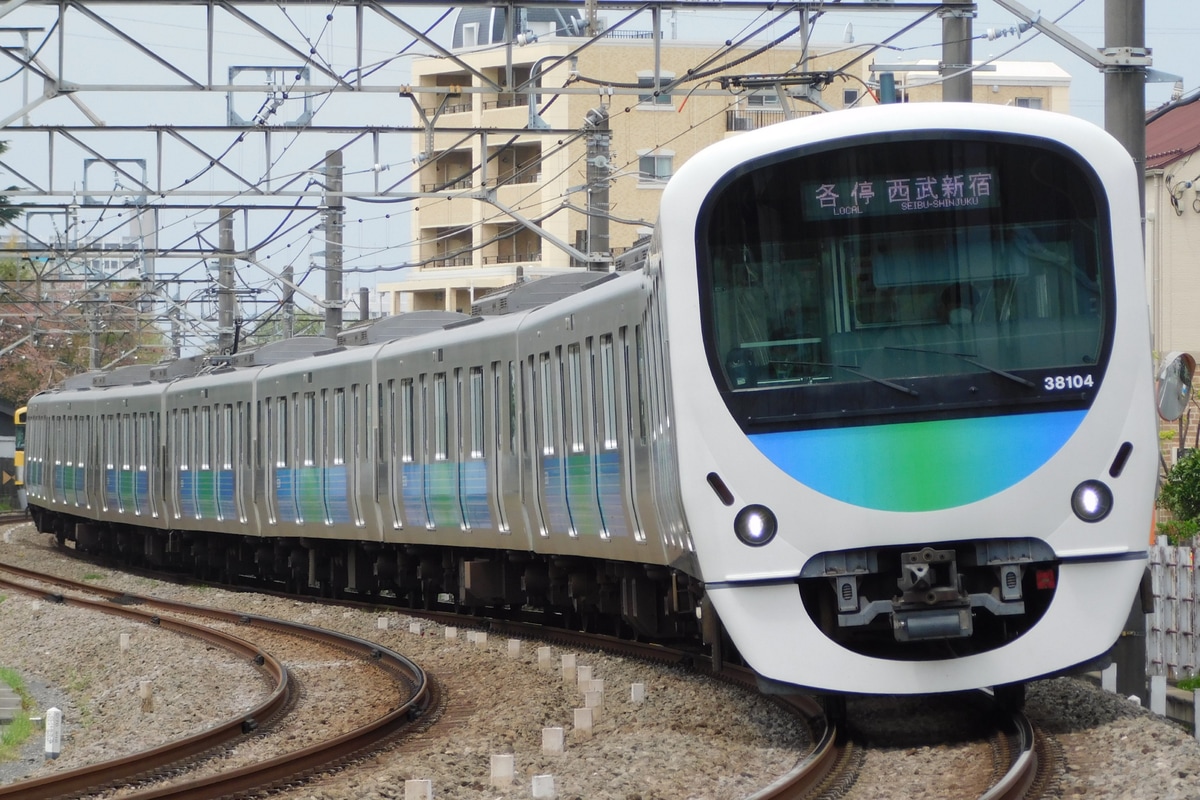 西武鉄道 南入曽車両基地 30000系 38104F