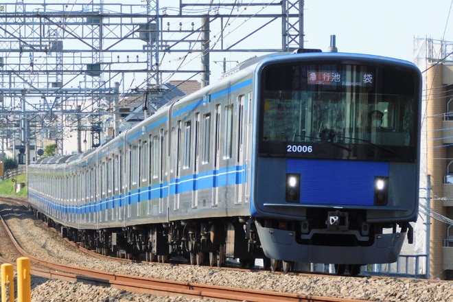玉川上水車両基地20000系20106Fを西所沢～小手指間で撮影した写真