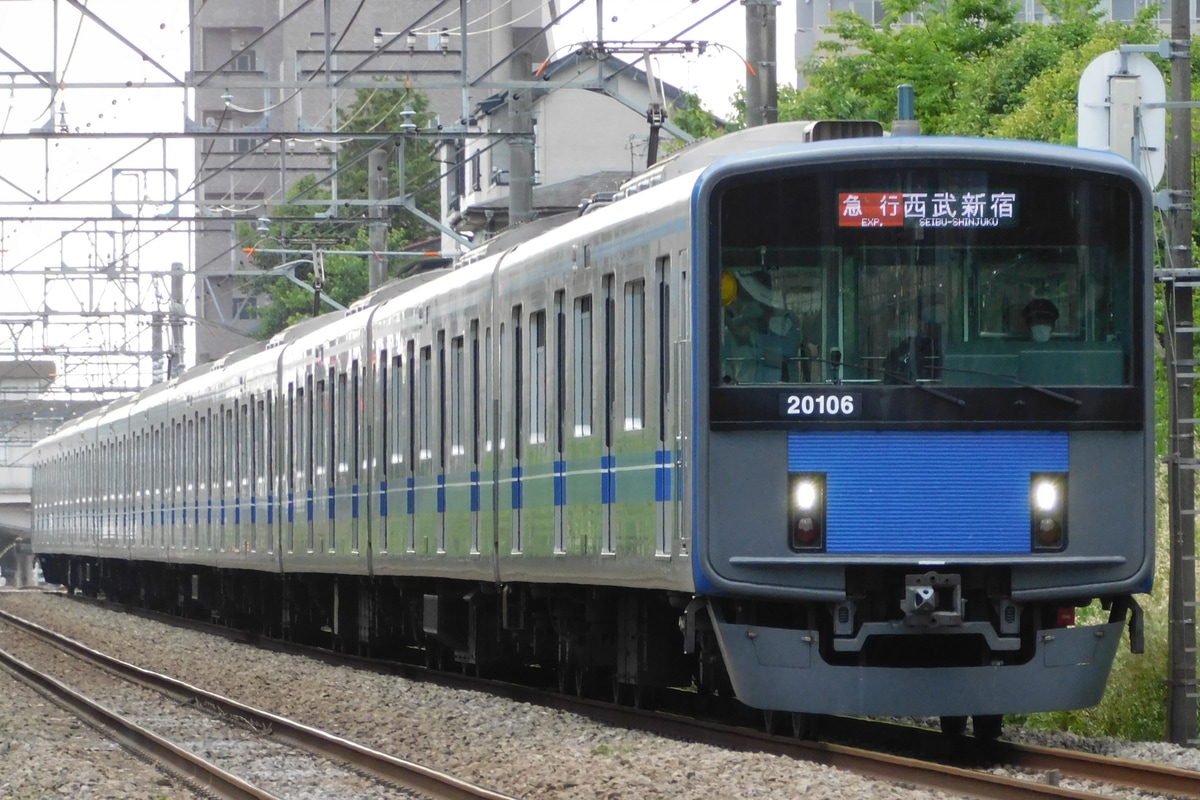 西武鉄道 玉川上水車両基地 20000系 20106F