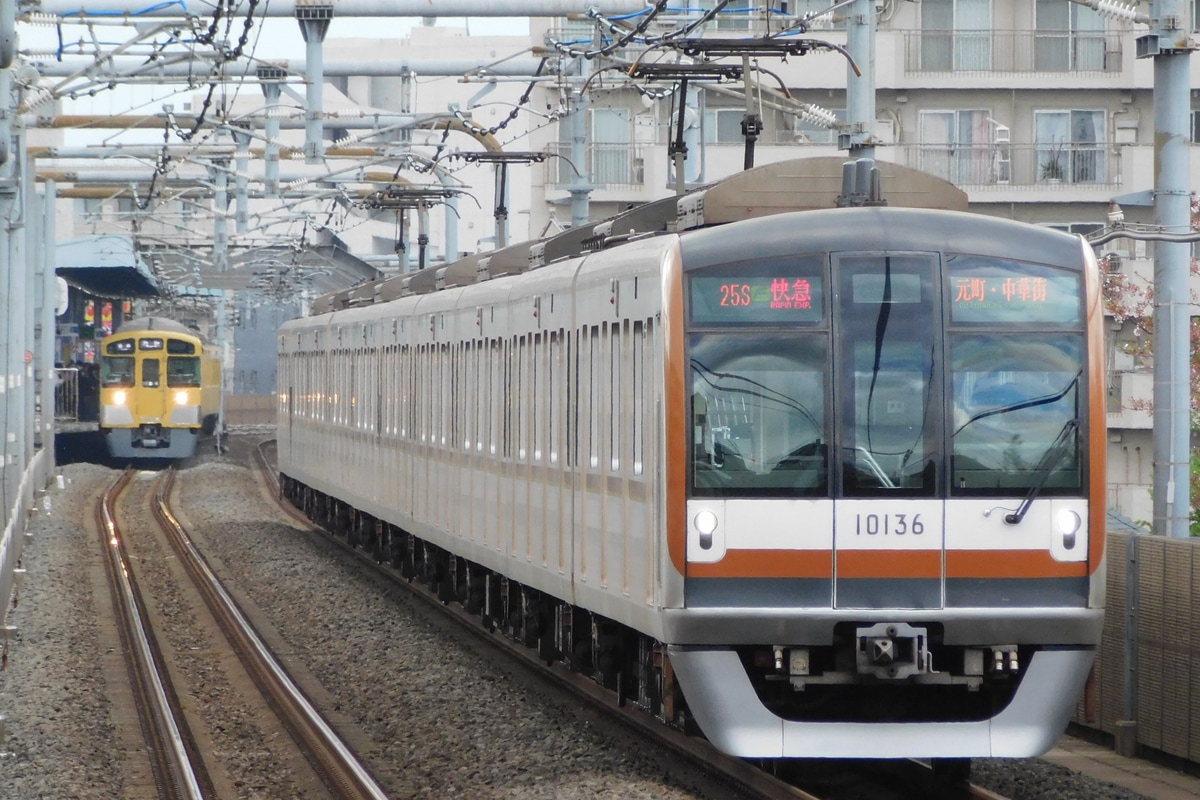 東京メトロ 和光検車区 10000系 10136F