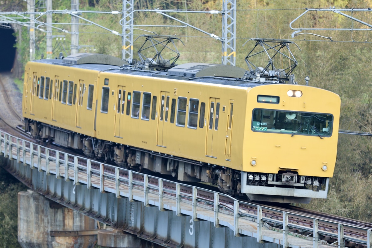 JR西日本 下関総合車両所岡山電車支所 114系 G-08編成