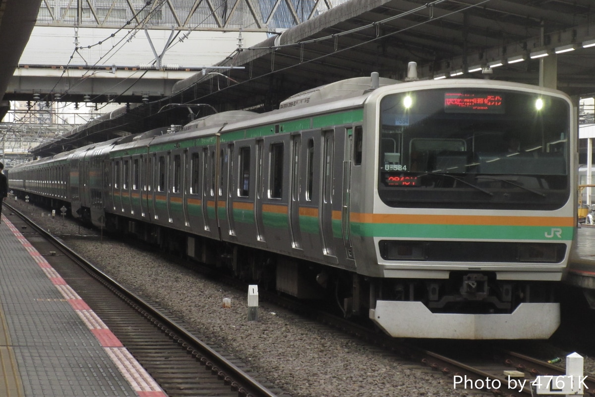 JR東日本 小山車両センター E231系 ヤマU-584編成