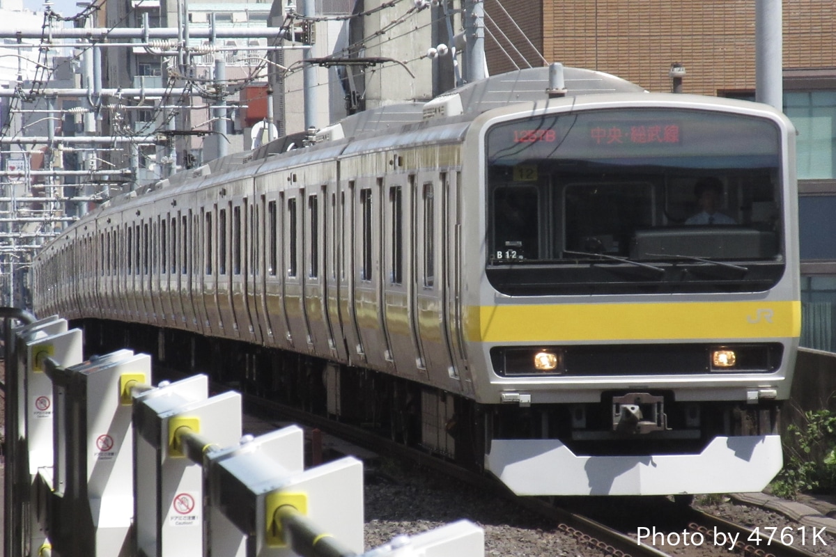 JR東日本 三鷹車両センター E231系 ミツB12編成
