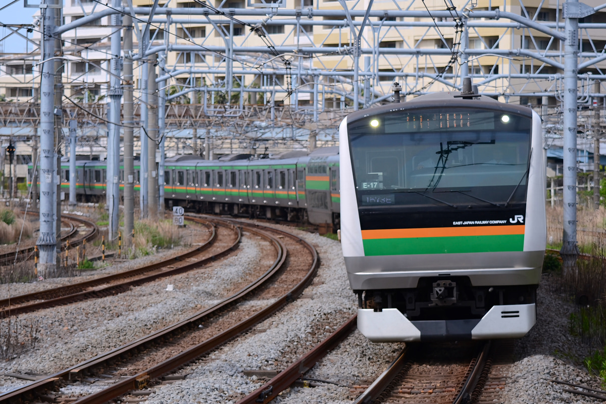JR東日本 国府津車両センター E233系 コツE-17編成