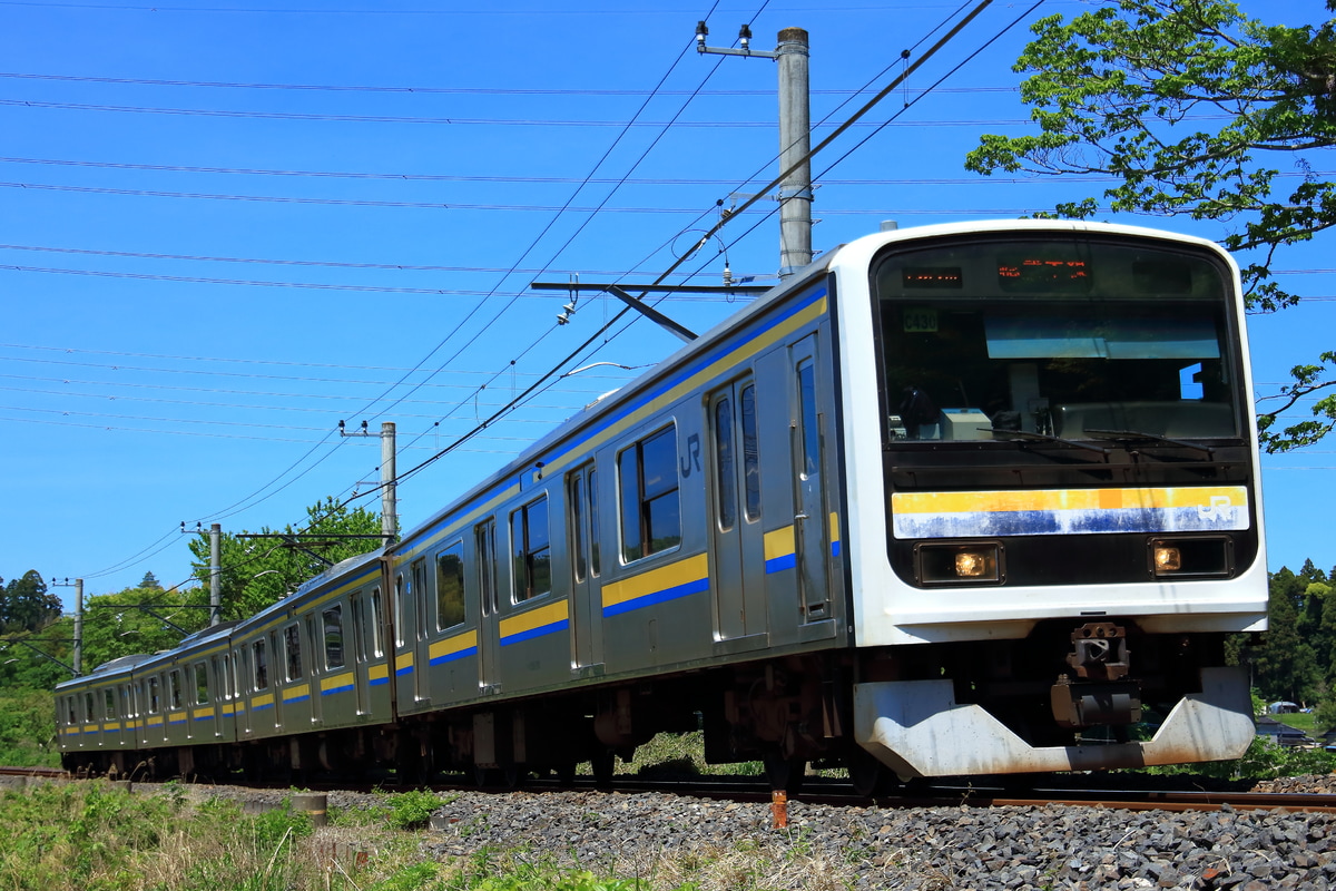 JR東日本 幕張車両センター 209系 マリC430編成