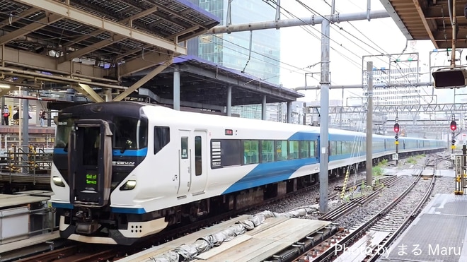 大宮総合車両センター東大宮センターE257系NA-04編成を東京駅で撮影した写真