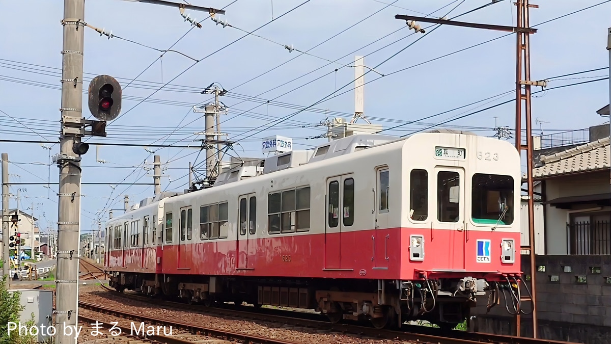高松琴平電気鉄道 今橋工場 600形 623編成