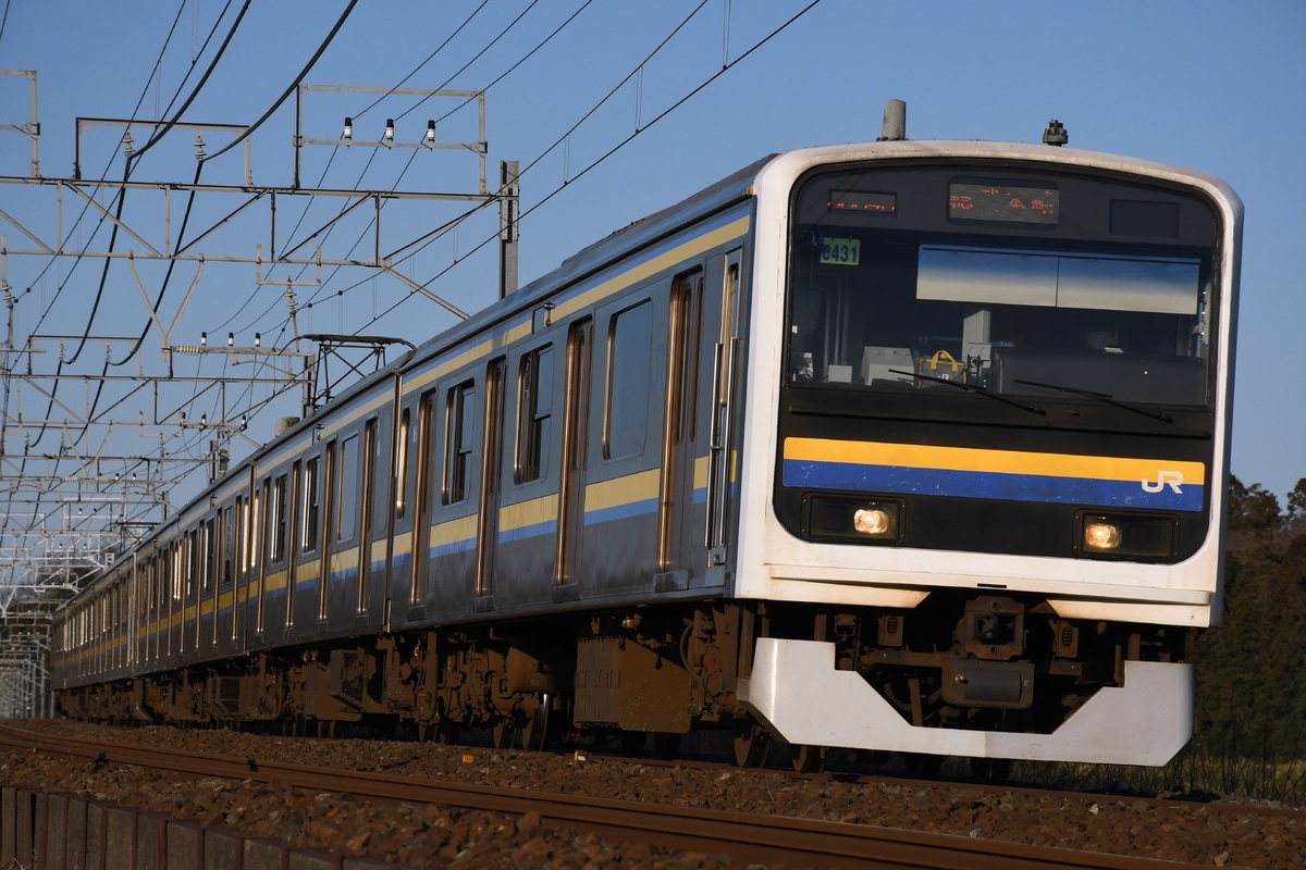 JR東日本 幕張車両センター 209系 マリC431編成