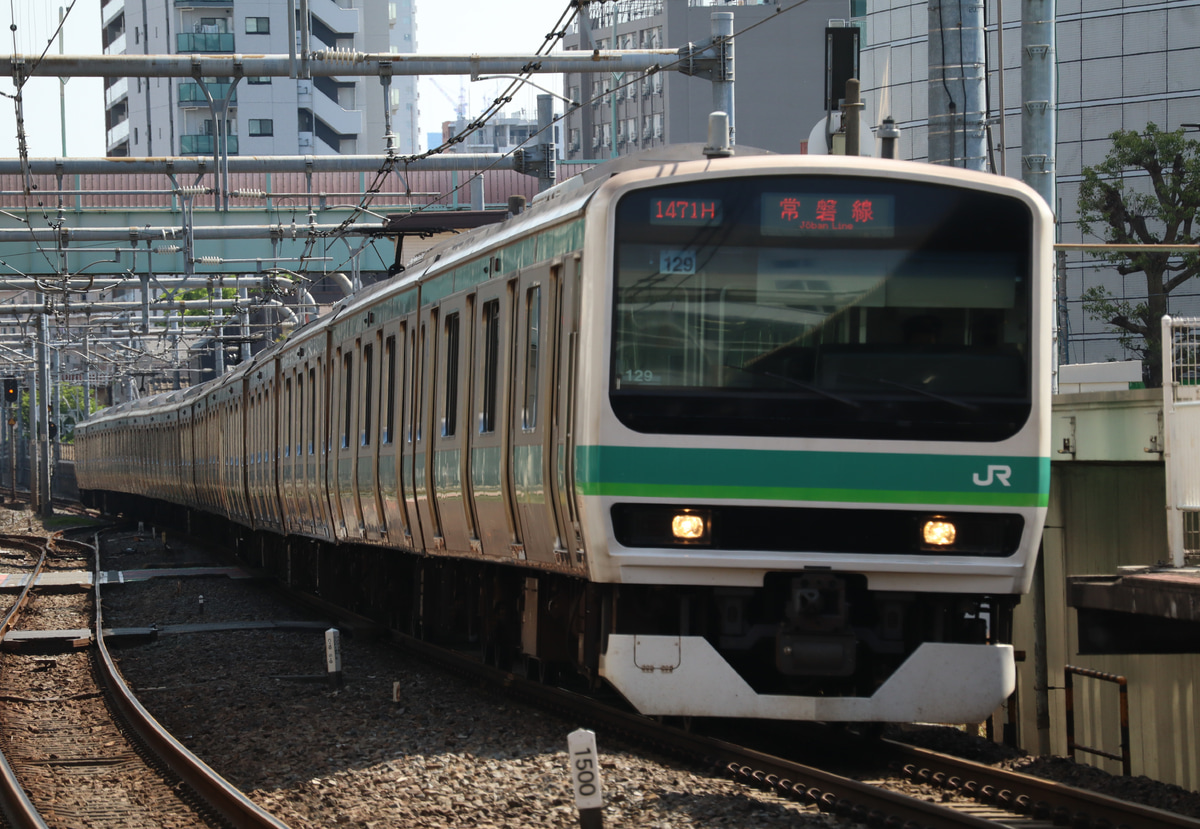 JR東日本 松戸車両センター本区 E231系 マト129編成