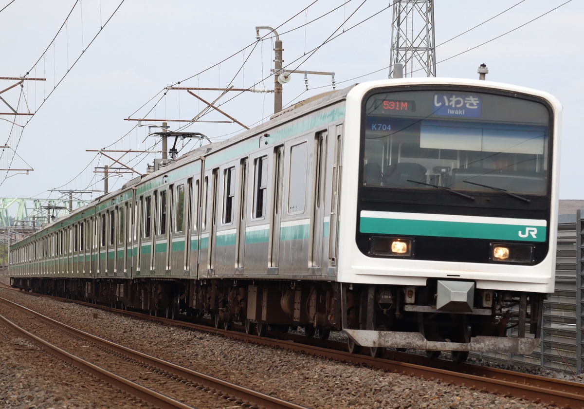 JR東日本 勝田車両センター E501系 K704編成