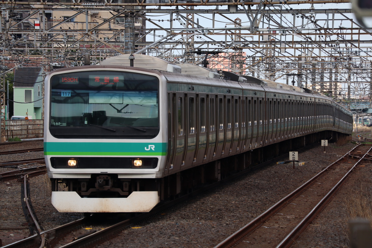 JR東日本 松戸車両センター本区 E231系 マト117編成