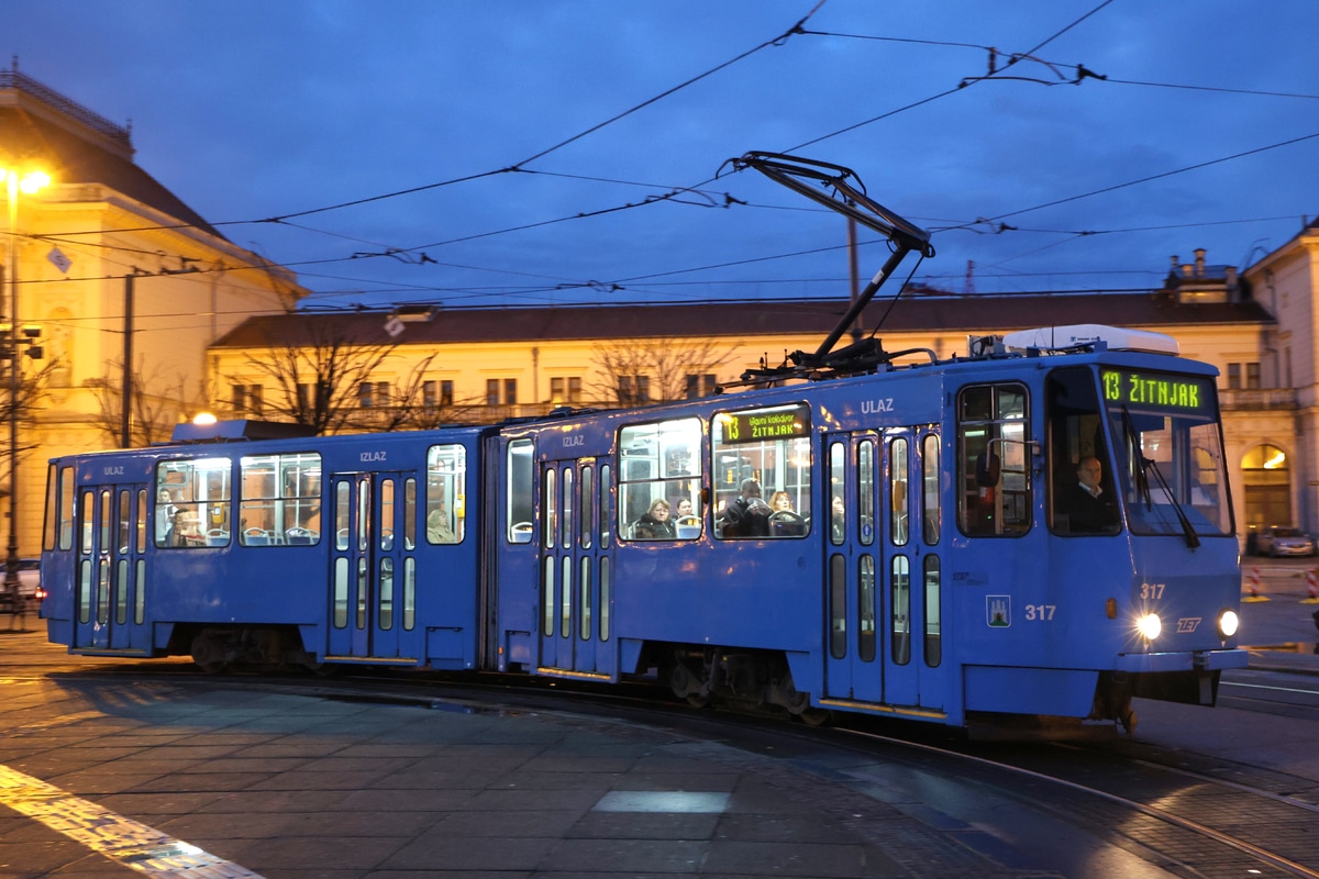 Zagreb tramway network  KT4YU 317