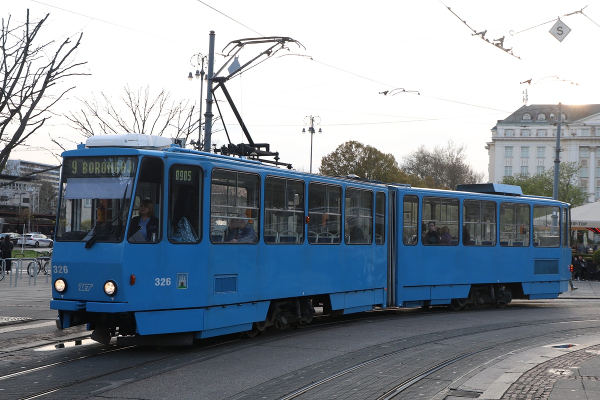 Zagreb tramway network  KT4YU 326