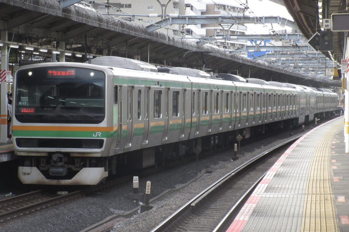 JR東日本 国府津車両センター E231系 コツK-17編成