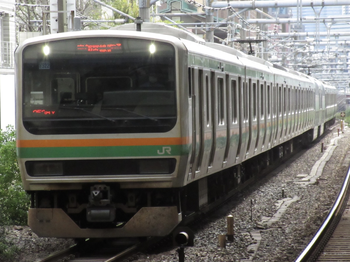 JR東日本 小山車両センター E231系 ヤマU522編成